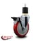 Service Caster 5'' Red Poly Swivel 1-7/8'' Expanding Stem Caster with Brake SCC-EX20S514-PPUB-RED-PLB-178 - alternate 3
